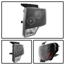 Load image into Gallery viewer, Xtune Projector Headlights Ford F150 (09-14) [Halogen Model Only] Light Bar or LED Halo DRL - Black Alternate Image