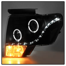 Load image into Gallery viewer, Xtune Projector Headlights Ford F150 (09-14) [Halogen Model Only] Light Bar or LED Halo DRL - Black Alternate Image