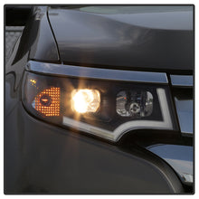 Load image into Gallery viewer, Xtune Projector Headlights Ford Edge (11-14) [DRL Light Bar - Halogen Model] Black or Chrome w/ Amber Turn Signal Light - Black Alternate Image