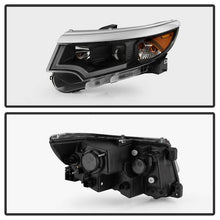 Load image into Gallery viewer, Xtune Projector Headlights Ford Edge (11-14) [DRL Light Bar - Halogen Model] Black or Chrome w/ Amber Turn Signal Light - Black Alternate Image