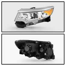 Load image into Gallery viewer, Xtune Projector Headlights Ford Edge (11-14) [DRL Light Bar - Halogen Model] Black or Chrome w/ Amber Turn Signal Light - Black Alternate Image