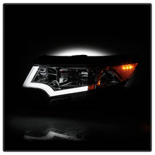 Load image into Gallery viewer, Xtune Projector Headlights Ford Edge (11-14) [DRL Light Bar - Halogen Model] Black or Chrome w/ Amber Turn Signal Light - Black Alternate Image