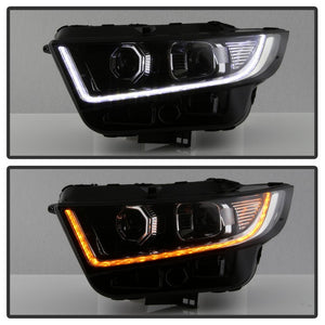 Xtune Projector Headlights Ford Edge (15-18) [w/ Sequential LED DRL Turn Signal Bar] Chrome