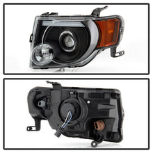 Load image into Gallery viewer, Xtune Projector Headlights Ford Escape (08-12) [LED Light Bar - Halogen Model] Black w/ Amber Turn Signal Light - Default Title Alternate Image