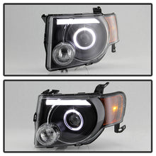 Load image into Gallery viewer, Xtune Projector Headlights Ford Escape (08-12) [LED Light Bar - Halogen Model] Black w/ Amber Turn Signal Light - Default Title Alternate Image