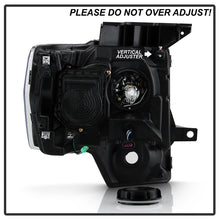 Load image into Gallery viewer, Xtune Projector Headlights Ford F150 (09-14) [LED Halo or  Light Bar DRL - Halogen Model] Black or Chrome w/ Amber Turn Signal Light Alternate Image