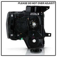Load image into Gallery viewer, Xtune Projector Headlights Ford F150 (09-14) [LED Halo or  Light Bar DRL - Halogen Model] Black or Chrome w/ Amber Turn Signal Light Alternate Image