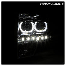 Load image into Gallery viewer, Xtune Projector Headlights Ford F150 (09-14) [LED Halo or  Light Bar DRL - Halogen Model] Black or Chrome w/ Amber Turn Signal Light Alternate Image
