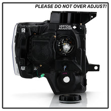 Load image into Gallery viewer, Xtune Projector Headlights Ford F150 (09-14) [LED Halo or  Light Bar DRL - Halogen Model] Black or Chrome w/ Amber Turn Signal Light Alternate Image