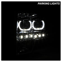 Load image into Gallery viewer, Xtune Projector Headlights Ford F150 (09-14) [LED Halo or  Light Bar DRL - Halogen Model] Black or Chrome w/ Amber Turn Signal Light Alternate Image
