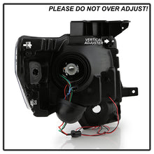 Load image into Gallery viewer, Xtune Projector Headlights Ford F150 (09-14) [LED Halo or  Light Bar DRL - Halogen Model] Black or Chrome w/ Amber Turn Signal Light Alternate Image