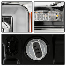 Load image into Gallery viewer, Xtune Full LED Projector Headlights Ford F150 (18-20) [LED Light Bar - Halogen Model] Black or Chrome w/ Amber Turn Signal Light - Black Alternate Image