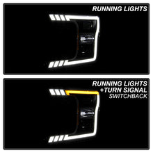 Load image into Gallery viewer, Xtune Full LED Projector Headlights Ford F150 (18-20) [LED Light Bar - Halogen Model] Black or Chrome w/ Amber Turn Signal Light - Black Alternate Image