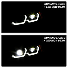 Load image into Gallery viewer, Xtune Projector Headlights Ford Focus (15-18) [Full LED w/ LED Light Bar] Black or Chrome w/ Amber Turn Signal Lights Alternate Image