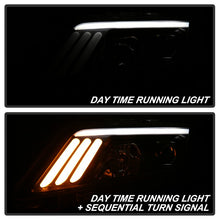 Load image into Gallery viewer, Xtune Projector Headlights Ford Fusion (10-12) Black Housing with Light Tube DRL - Clear Lens Alternate Image
