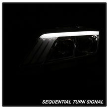 Load image into Gallery viewer, Xtune Projector Headlights Ford Fusion (10-12) Black Housing with Light Tube DRL - Clear Lens Alternate Image