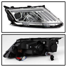 Load image into Gallery viewer, Xtune Projector Headlights Ford Fusion (10-12) Black Housing with Light Tube DRL - Clear Lens Alternate Image
