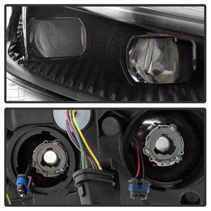 Xtune Projector Headlights Ford Fusion (13-16) [Light Tube DRL - Halogen Model] Black or Chrome w/ Amber Turn Signal Light