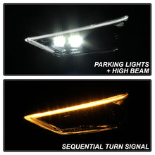 Load image into Gallery viewer, Xtune Projector Headlights Ford Fusion (17-19) [w/  Sequential Signal LED DRL] Chrome Alternate Image