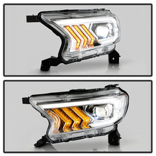 Load image into Gallery viewer, Xtune Full LED Projector Headlights Ford Ranger (2019-2022) Black Housing with Light Bar DRL - Black Alternate Image