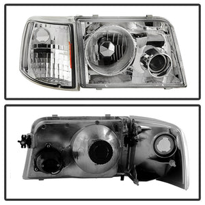 Xtune Projector Headlights Ford Ranger (93-97) Black or Chrome w/ Corner Lights