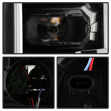 Load image into Gallery viewer, Xtune Full LED Projector Headlights Ford F250/F350/F450 Super Duty (11-16) [Light Bar DRL w/ Sequential Turn Signal - Halogen Model] Black w/ Amber Turn Signal Light Alternate Image