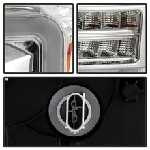 Load image into Gallery viewer, Xtune Full LED Projector Headlights Ford F250/F350/F450 Super Duty (11-16) [Light Bar DRL w/ Sequential Turn Signal - Halogen Model] Black w/ Amber Turn Signal Light Alternate Image
