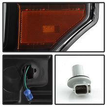 Load image into Gallery viewer, Xtune Projector Headlights Ford F-250/F-350/F450 Super Duty (11-16) [Light Bar DRL w/ Sequential Turn Signal - Halogen Model] Black w/ Amber Turn Signal Light Alternate Image