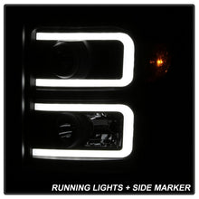 Load image into Gallery viewer, Xtune Projector Headlights Ford F-250/F-350/F450 Super Duty (11-16) [Light Bar DRL w/ Sequential Turn Signal - Halogen Model] Black w/ Amber Turn Signal Light Alternate Image