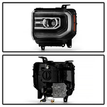 Load image into Gallery viewer, Xtune Projector Headlights GMC Sierra (2014-2018) [w/ LED DRL Bar] Black Alternate Image