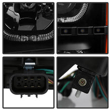 Load image into Gallery viewer, Xtune Projector Headlights GMC Sierra (07-13) [LED Halo - Halogen Model] Chrome or Black w/ Amber Turn Signal Light - Black Alternate Image
