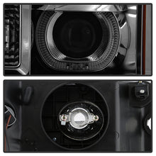 Load image into Gallery viewer, Xtune Projector Headlights GMC Sierra (07-13) [LED Halo - Halogen Model] Chrome or Black w/ Amber Turn Signal Light Alternate Image