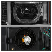 Load image into Gallery viewer, Xtune Projector Headlights GMC Sierra (07-13) [LED Halo - Halogen Model] Chrome or Black w/ Amber Turn Signal Light Alternate Image