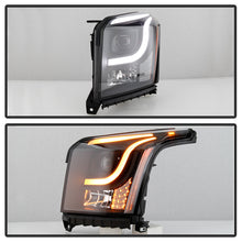 Load image into Gallery viewer, Xtune Projector Headlights GMC Yukon (15-18) [LED Light Bar - Halogen Model] Black w/ Amber Turn Signal Light - Default Title Alternate Image