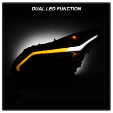 Load image into Gallery viewer, Xtune Projector Headlights Infiniti G25 (11-12) [w/ DRL Light Bar &amp; Sequential Turn Signal] Black Smoke or Chrome w/ Amber Turn Signal Lights - Black Smoke Alternate Image