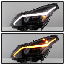 Load image into Gallery viewer, Xtune Projector Headlights Infiniti G25 (11-12) [w/ DRL Light Bar &amp; Sequential Turn Signal] Black Smoke or Chrome w/ Amber Turn Signal Lights - Black Smoke Alternate Image