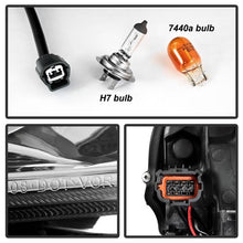 Load image into Gallery viewer, Xtune Projector Headlights Infiniti G25 (11-12) [w/ DRL Light Bar &amp; Sequential Turn Signal] Black Smoke or Chrome w/ Amber Turn Signal Lights - Black Smoke Alternate Image