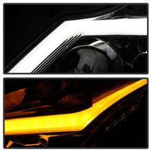 Load image into Gallery viewer, Xtune Projector Headlights Infiniti G25 (11-12) [w/ DRL Light Bar &amp; Sequential Turn Signal] Black Smoke or Chrome w/ Amber Turn Signal Lights - Black Smoke Alternate Image