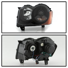 Load image into Gallery viewer, Xtune Projector Headlights Jeep Grand Cherokee (08-10) [OEM Style - Halogen Model] Black or Chrome w/ Amber Turn Signal Light - Black Alternate Image