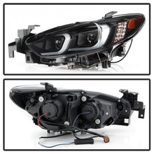 Load image into Gallery viewer, Xtune Projector Headlights Mazda 6 Sedan (14-17) [w/ LED Light Bar / Halogen Models Only] Black w/ Amber Turn Signal Lights - Default Title Alternate Image