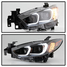 Load image into Gallery viewer, Xtune Projector Headlights Mazda 6 Sedan (14-17) [w/ LED Light Bar / Halogen Models Only] Black w/ Amber Turn Signal Lights - Default Title Alternate Image