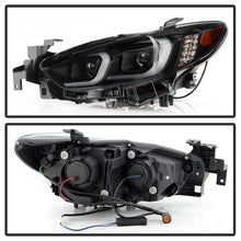 Load image into Gallery viewer, Xtune Projector Headlights Mazda 6 Sedan (14-17) [w/ LED Light Bar / Halogen Models Only] Black w/ Amber Turn Signal Lights - Default Title Alternate Image