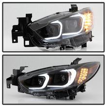 Load image into Gallery viewer, Xtune Projector Headlights Mazda 6 Sedan (14-17) [w/ LED Light Bar / Halogen Models Only] Black w/ Amber Turn Signal Lights - Default Title Alternate Image