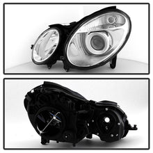 Load image into Gallery viewer, Xtune OEM Projector Headlights Mercedes W211 E-Class (03-06) [Halogen Model] Black or Chrome w/ Amber Turn Signal Alternate Image