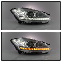 Load image into Gallery viewer, Xtune LED Projector Headlights Mercedes W221 S Class (07-09) [w/ Switchback LED DRL Bar] Black or Chrome Alternate Image