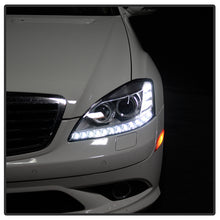 Load image into Gallery viewer, Xtune LED Projector Headlights Mercedes W221 S Class (07-09) [w/ Switchback LED DRL Bar] Black or Chrome Alternate Image