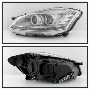 Xtune LED Projector Headlights Mercedes W221 S Class (07-09) [w/ Switchback LED DRL Bar] Black or Chrome