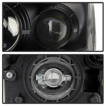 Load image into Gallery viewer, Xtune Projector Headlights Nissan Altima Coupe (08-09) [w/ LED Light Bar - Halogen Model Only] Black / Black Smoke / Chrome w/ Amber Turn Signal Lights - Black Alternate Image