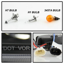 Load image into Gallery viewer, Xtune Projector Headlights Nissan Altima Sedan (07-09) [w/ LED Light Bar - Halogen Model Only] Black / Black Smoke / Chrome w/ Amber Turn Signal Lights - Chrome Alternate Image