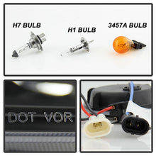 Load image into Gallery viewer, Xtune Projector Headlights Nissan Altima Coupe (08-09) [w/ LED Light Bar - Halogen Model Only] Black / Black Smoke / Chrome w/ Amber Turn Signal Lights - Black Alternate Image